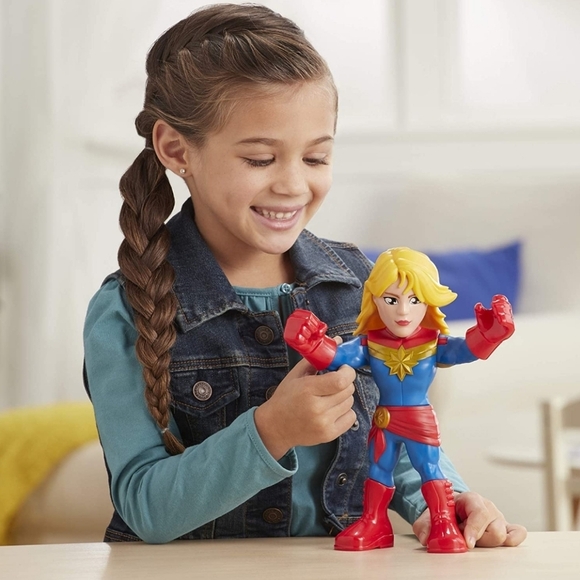⭐️3/ $30⭐️ Hasbro Captain Marvel Super Hero Adventures Figure Mega Mighties 3+Yr - Picture 4 of 14